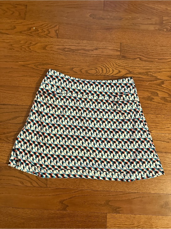 Tail Pants - Tail White Label Women’s Geometric Blue Red Stretch Pull On Tennis Golf Skort M